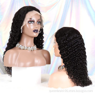 13x4 Lace Frontal Wig Loose Deep Wave Wigs Brazilian Natural Wave Human Hair Wig Prepluck Hairline With Baby Hair For Black Wome